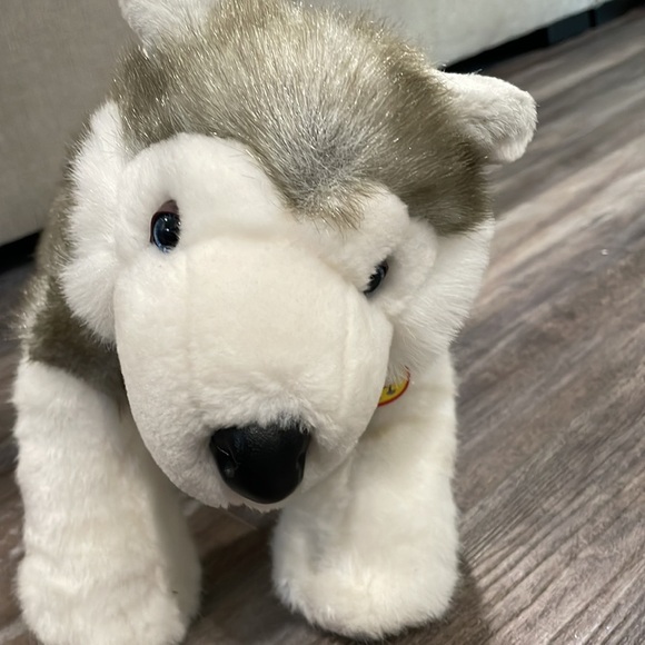 SIBERIAN HUSKY retired BUILD A BEAR workshop babw bab puppy PLUSH dog WOLF - Picture 3 of 7